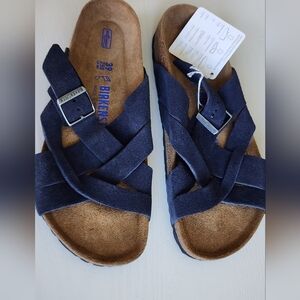 Birkenstock Lugano Sandals in Midnight blue 39